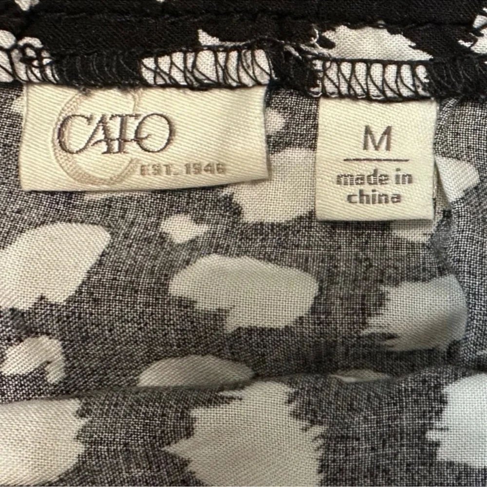 Cato white and black Skirt with elastic waist and pockets. Excellent - Picture 7 of 7